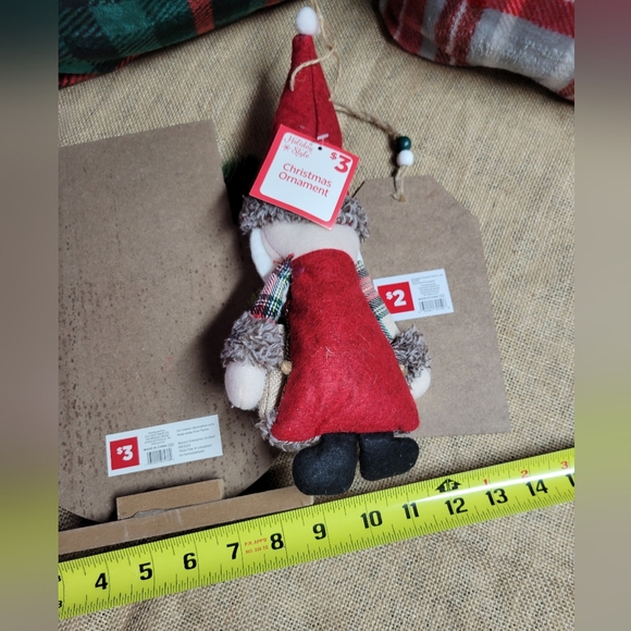 NWT lot of 3 Christmas decorations 1 large ornament 1 sign 1 tag - Picture 10 of 11